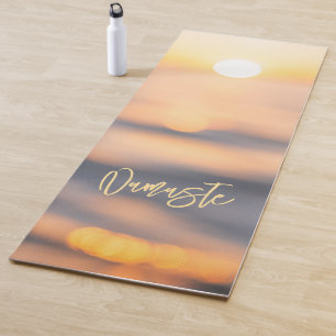 Golden Ocean Sunset Namaste Personalisiert Yoga Ma Yogamatte