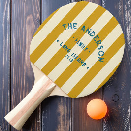 Golden Ochre Striping & Familienname Tischtennis Schläger