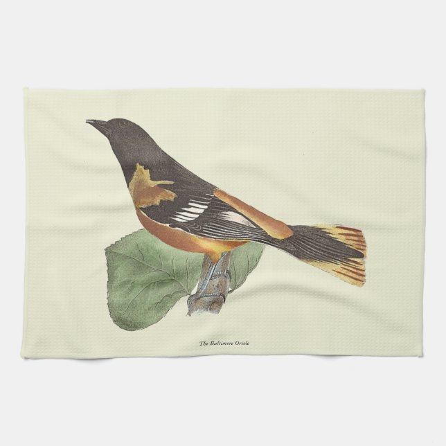 Golden oder Baltimore Oriole (Icterus galbula) Geschirrtuch (Horizontal)