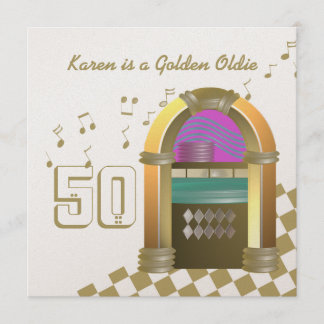 Golden Oldies Juke Box Einladung