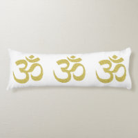 Golden Om Buddhistisches Symbol für das weiße Kiss