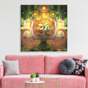 Golden Om Dreams Leinwand