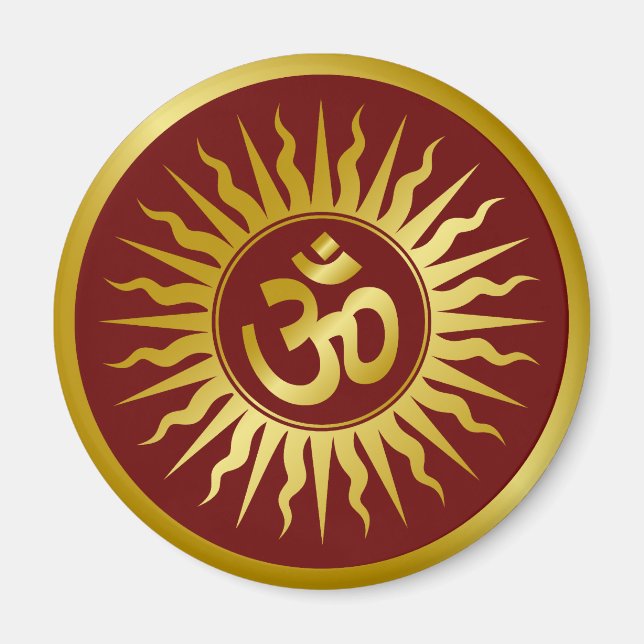 Golden Om Magnet (Vorne)