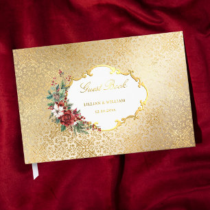 Golden Opulence Weihnachten Blumenzehen Gästebuch