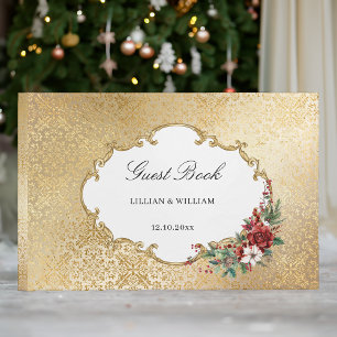 Golden Opulence Weihnachten Blumenzehen Gästebuch