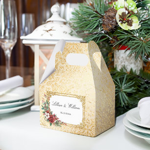 Golden Opulence Weihnachten Blumenzehen Geschenkschachtel