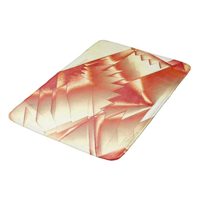 Golden orange bis beige, extrem, grob digitalisier badematte (Schrägansicht)