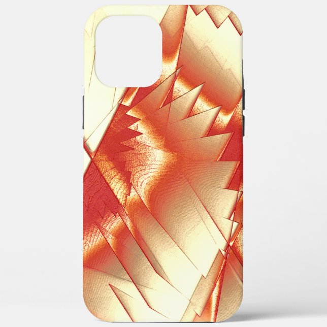 Golden orange bis beige, extrem, grob digitalisier Case-Mate iPhone hülle (Rückseite)