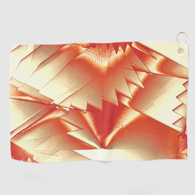 Golden orange bis beige, extrem, grob digitalisier golfhandtuch (Horizontal)