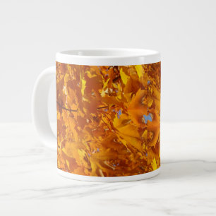 Golden Orange Herbstleaves Jumbo Tasse fallen Bäum
