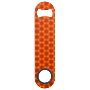Golden Orange Honeycomb Hexagon Motif