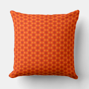Golden Orange Honeycomb Hexagon Muster Kissen