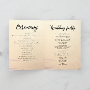 Golden Orange Sommermeere Hochzeit Programm