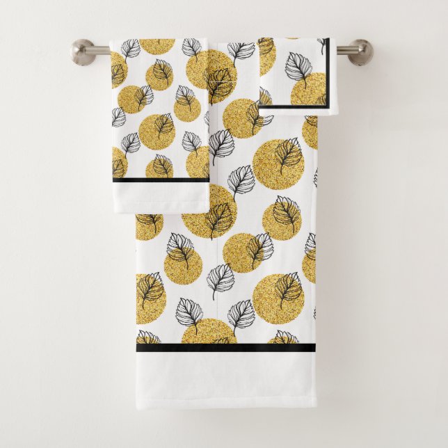 Golden Orbs Badhandtuch Set (Insitu)