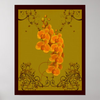 Golden Orchio Gestern und Heute Poster