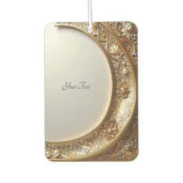 Golden Ornate Frame Air Freshener Autolufterfrischer