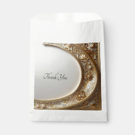 Golden Ornate Frame Favor Bag Geschenktütchen