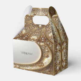 Golden Ornate Frame Favor Box Geschenkschachtel