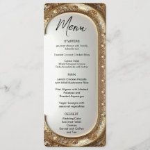 Golden Ornate Frame Menu