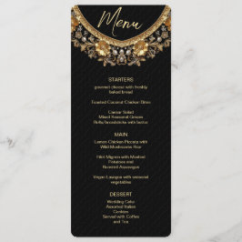 Golden Ornate Frame Menu Menükarte