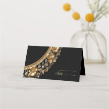 Golden Ornate Frame Place Card