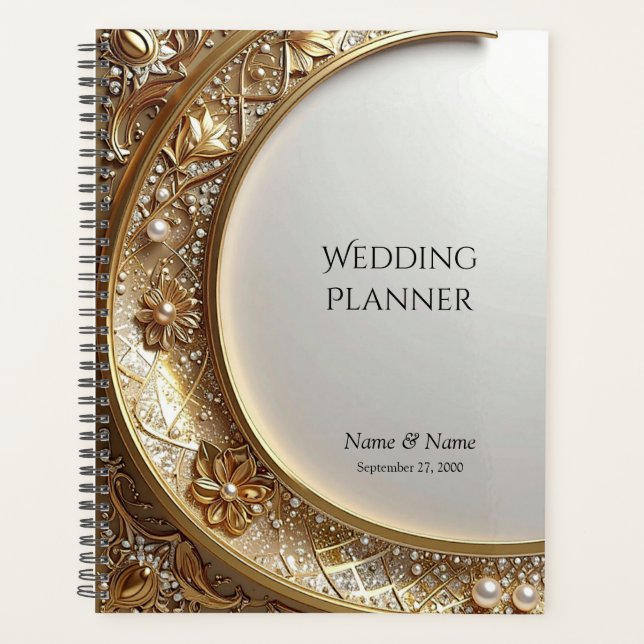 Golden Ornate Frame Planner Planer (Vorderseite)
