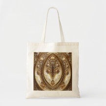 Golden Ornate Frame Tote Bag