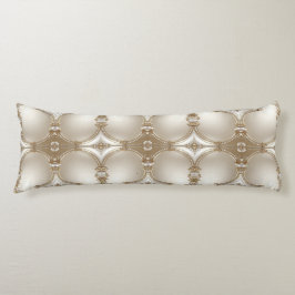 Golden Ornate Frame with Pearls Body Pillow Seitenschläferkissen