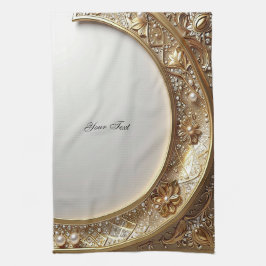Golden Ornate Kitchen Towel Geschirrtuch