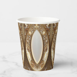 Golden Ornate Paper Cups Pappbecher