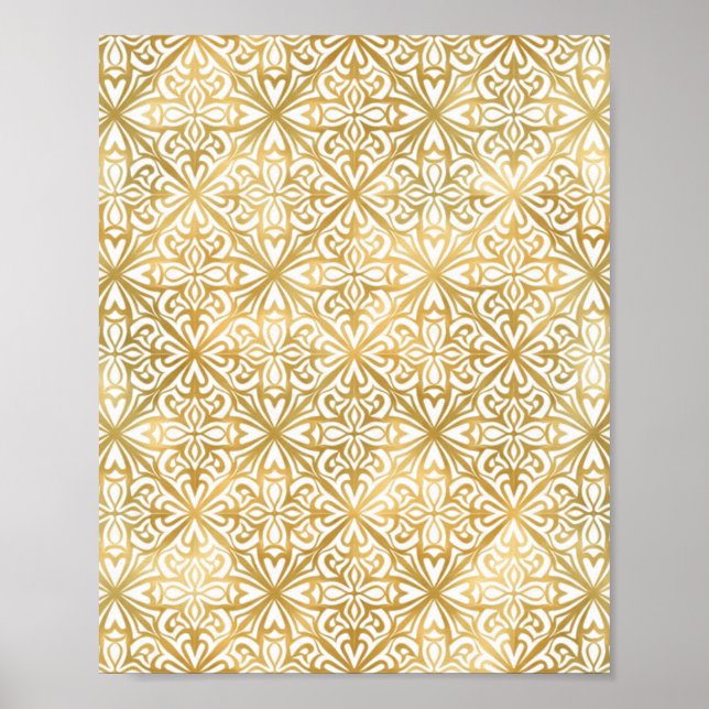 Golden Ornate Poster (Vorne)