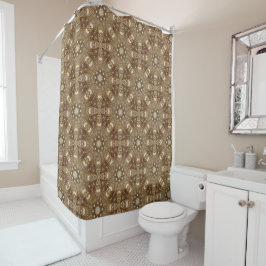 Golden Ornate Shower Curtain Duschvorhang