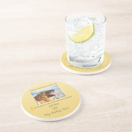 Golden Osteosarcoma Round Pet Tribute Getränkeuntersetzer