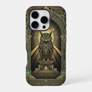 Golden Owl Guardian iPhone 16 Pro Hülle