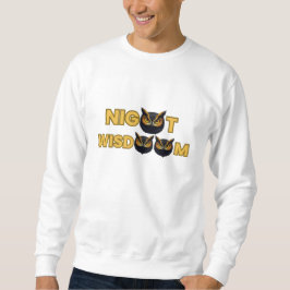 Golden Owl Icon – Minimal Night Wisdom  Sweatshirt