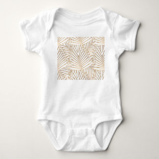 Golden Palm Blätter: Art Deko. Baby Strampler
