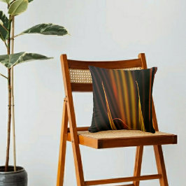 Golden Palm Fronds Kissen