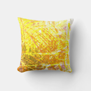 Golden Palm Tree Blätter Kissen