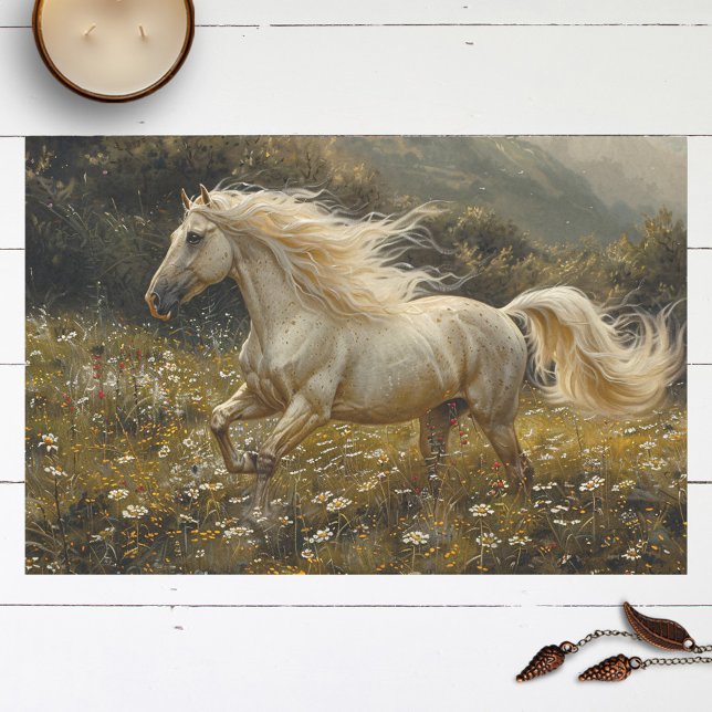 Golden Palomino Horse Malerei Seidenpapier (Von Creator hochgeladen)