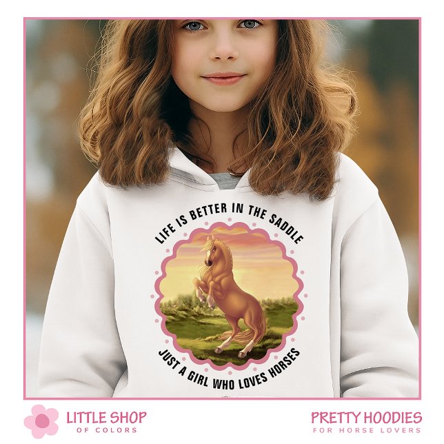 Golden Palomino Pferd individuell anpassbar Hoodie (Von Creator hochgeladen)