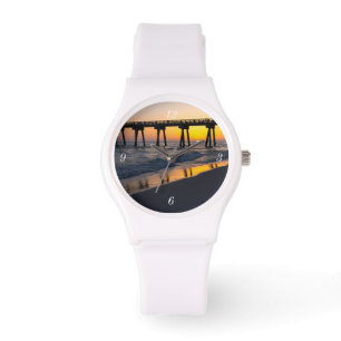 Golden Panama City Beach Sonnenuntergang beobachte Armbanduhr