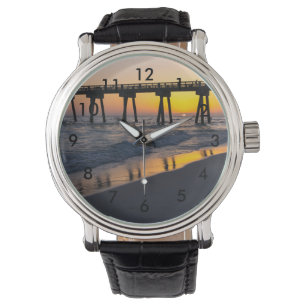 Golden Panama City Beach Sonnenuntergang beobachte Armbanduhr