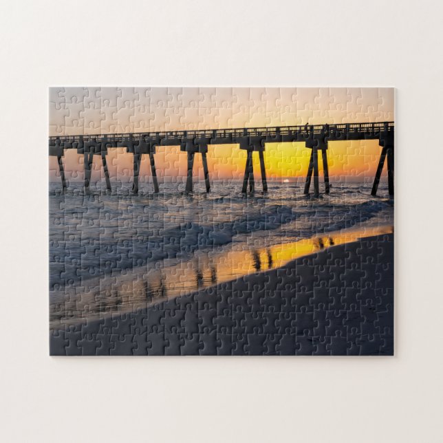 Golden Panama City Beach Sonnenuntergang Rätsel (Horizontal)