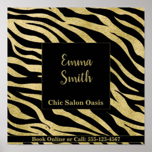 Golden Pattern Beauty Poster