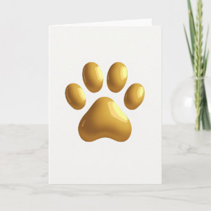 Golden Paw Vatertagskarte Karte