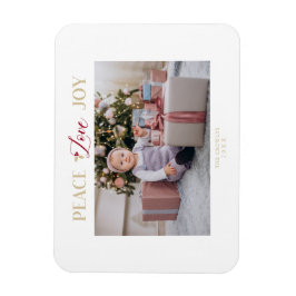 Golden Peace Liebe Freude Minimalistisch Einfache  Magnet