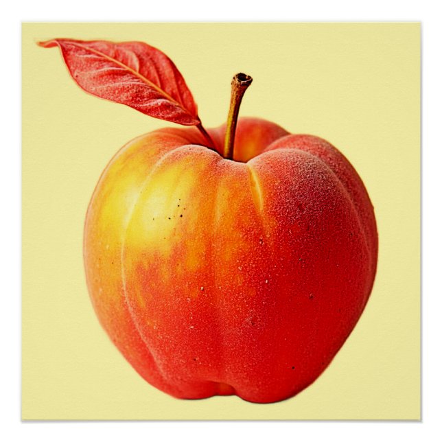 Golden Peach Perfection Design Poster (Vorderseite)