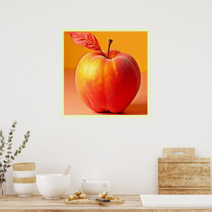 Golden Peach Perfektion Design Poster