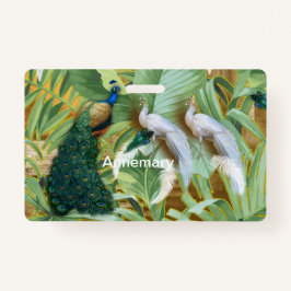 Golden Peacock Temple Dreams Kosmetische Tasche Ausweis