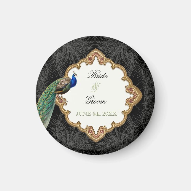 Golden Peacock & Wirbel - Hochzeit retten das Datu Magnet (Vorne)